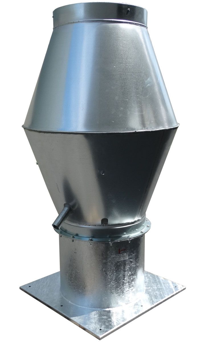 Ventilateur de toiture pour l'extraction de gaz industriels