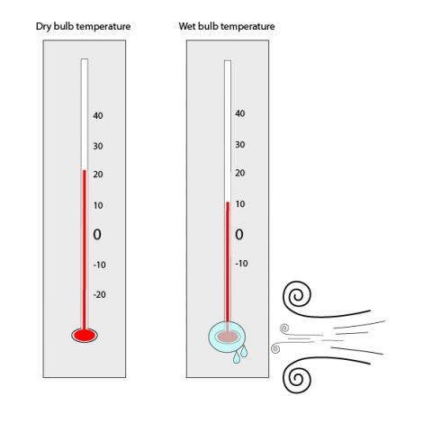 wet bulb temperature